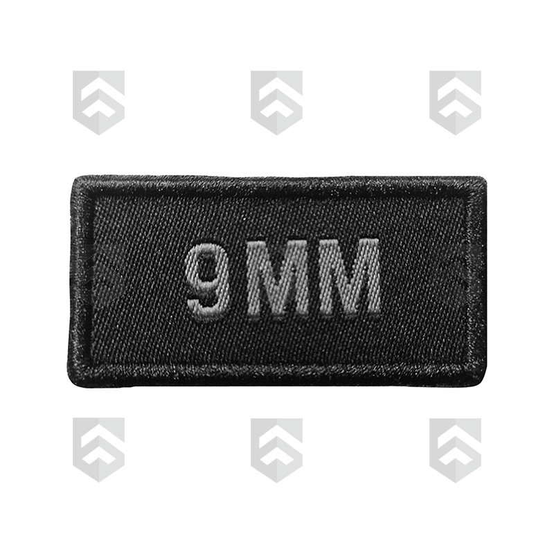 Patch Calibre Brodé Noir 