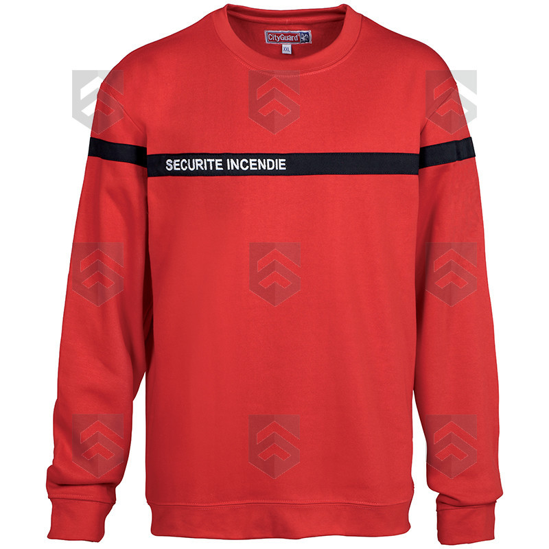 Sweat Sécurité Incendie Brodé Cityguard