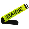 Brassard Réglable Réfléchissant Personnalisé Mairie de Villeurbanne jaune fluo