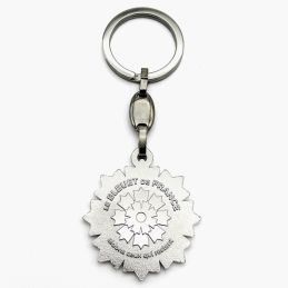 Porte-clés métal Bleuet de France