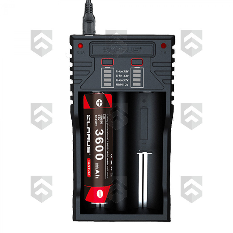 Chargeur K2 USB pour Accus Li-ion Klarus