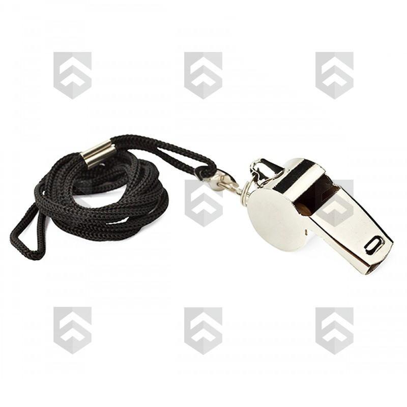 Sifflet avec cordon noir