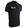 T-shirt Imprimé Gendarmerie Criminalistique Numérique Noir Respirant avec supports Velcro