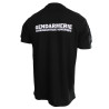 T-shirt Imprimé Gendarmerie Criminalistique Numérique Noir Respirant avec supports Velcro