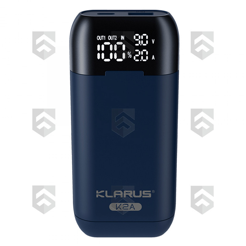 Chargeur K2A 3 en 1 USB pour 2 Accus Li-ion Klarus