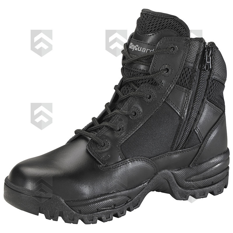 Chaussures Rangers Megatech 6" CityGuard Side Zip Noir