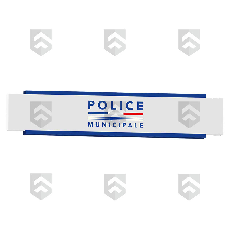 Enseigne Caisson Moderne Police Municipale vue de jour