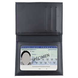 Porte-carte cuir 3 volets format CB