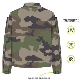 Veste de combat F3 Lourde Ripstop GP Tactique Cam C.E