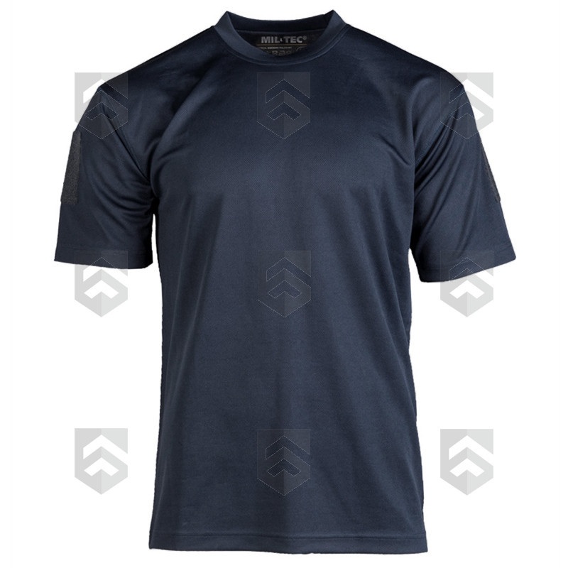 T-shirt Tactique Respirant Quickdry Miltec Bleu