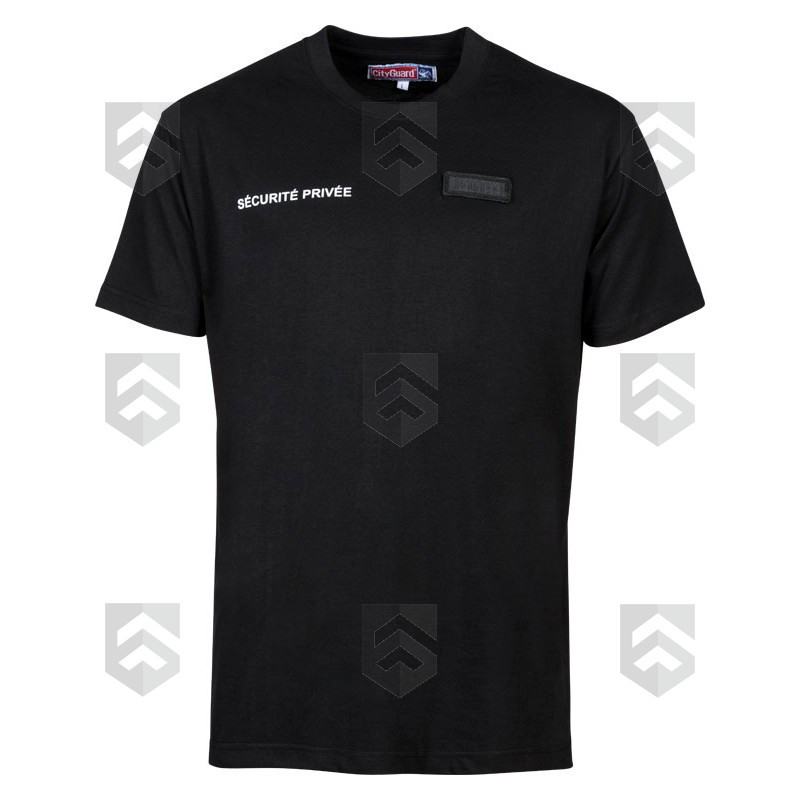 T-shirt Imprimé Sécurité Petite Fenêtre Cityguard Noir