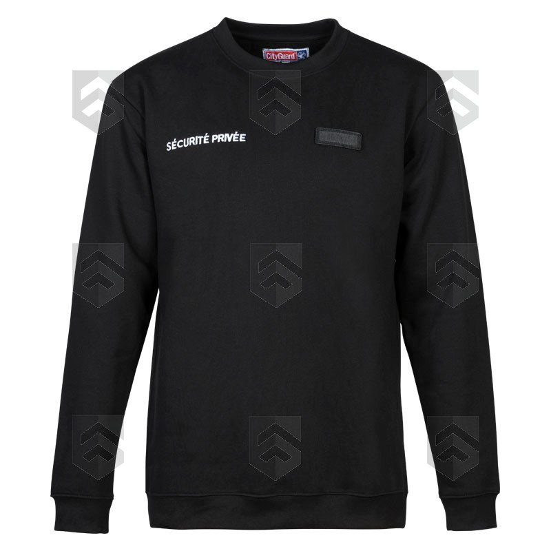 Sweat Imprimé Sécurité Petite Fenêtre Cityguard Noir
