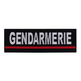 Bande brodée Gendarmerie 10 x 30 cm Liseré Organisation Groupes