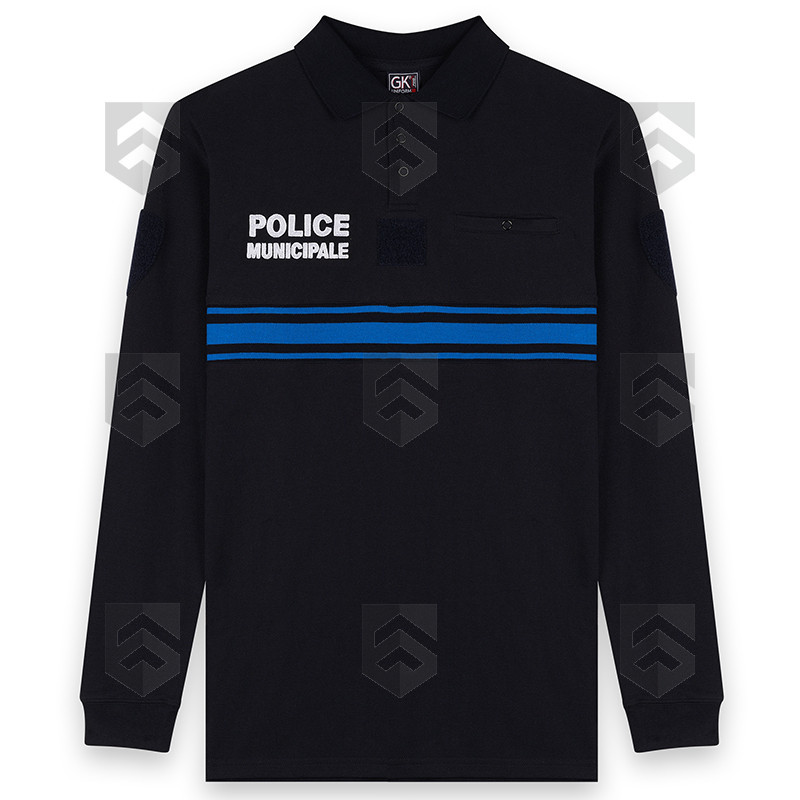 Polo Police Municipale GK Pro ML Bleu Marine