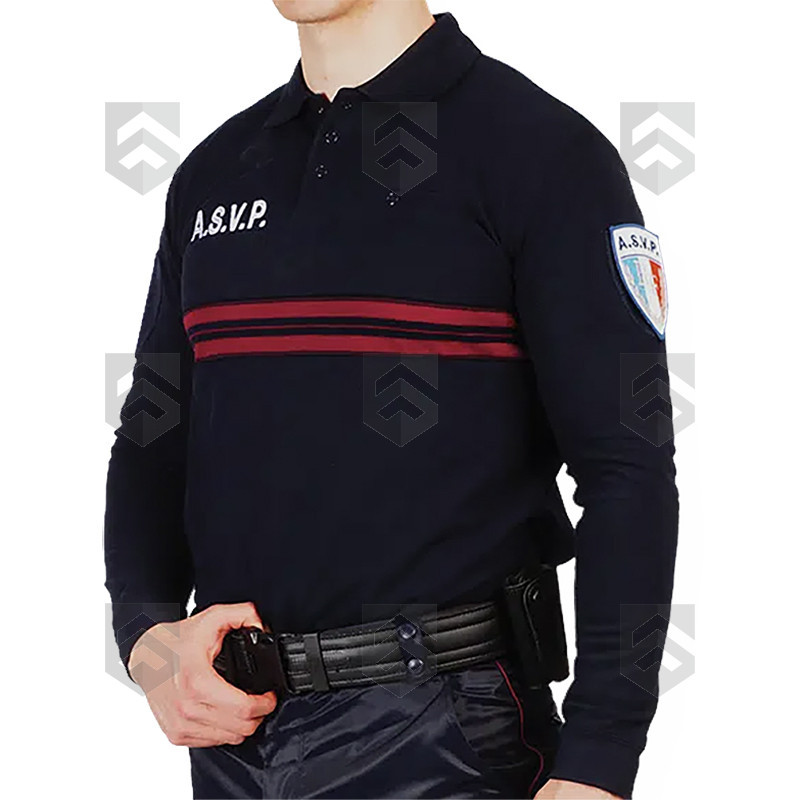 Polo ASVP GK Pro ML Bleu Marine