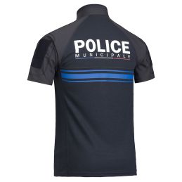 Chemise UBAS Police Municipale Equipol Manches Courtes Bleu Marine 
