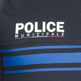 Chemise UBAS Police Municipale Equipol Manches Courtes Bleu Marine 