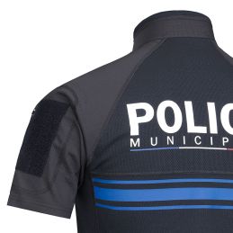 Chemise UBAS Police Municipale Equipol Manches Courtes Bleu Marine 