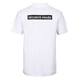 Polo Imprimé Sécurité Grande Fenêtre Cityguard Blanc