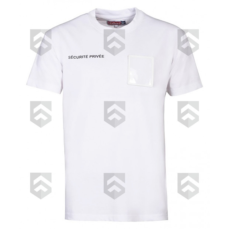 T-shirt Imprimé Sécurité Grande Fenêtre Cityguard Blanc