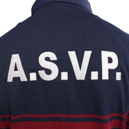 Polo ASVP Respirant MC EK Bleu Marine