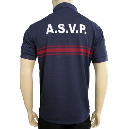 Polo ASVP Respirant MC EK Bleu Marine