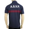 Polo ASVP Respirant MC EK Bleu Marine