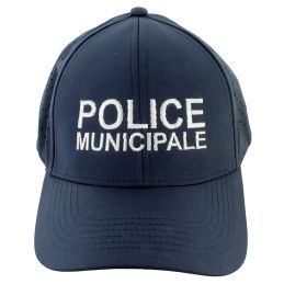 Casquette Brodée POLICE MUNICIPALE micro-perforée spécial Eté