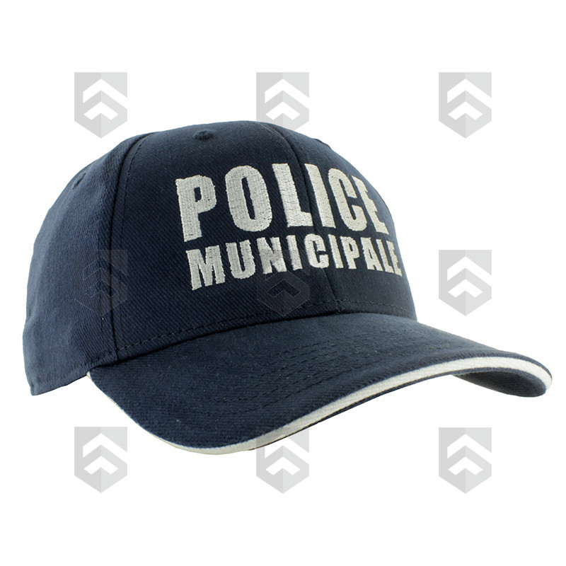 Casquette brodée POLICE MUNICIPALE Sandwich-S