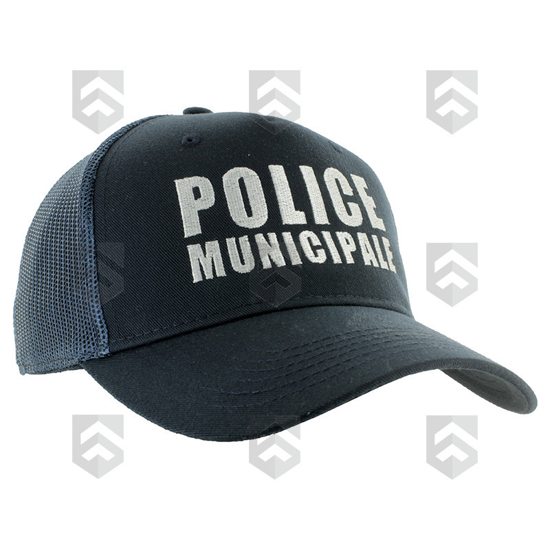 Casquette brodée POLICE MUNICIPALE Mesh Zion spécial Eté