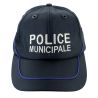 Casquette brodée POLICE MUNICIPALE Baseball Equipol avec liseré gitane