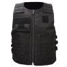 Gilet Pare-Balles Tactique Zip Patrol noire avec Plaque Trauma