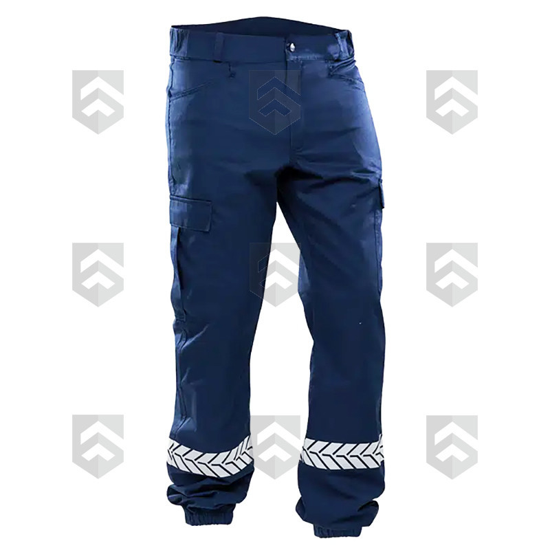 Pantalon Intervention GK Safetek Bleu avec Bandes Réfléchissantes