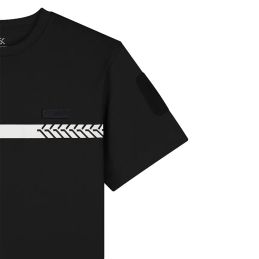 T-shirt Imprimé Sécurité Bande Grise GK Safetek Noir