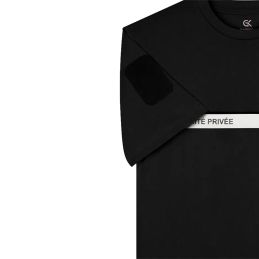 T-shirt Imprimé Sécurité Bande Grise GK Safetek Noir