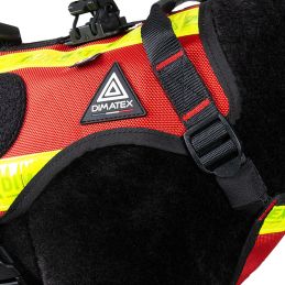 Harnais pour Chien de recherche et de sauvetage DRAKKEN 3 Dimatex Rouge