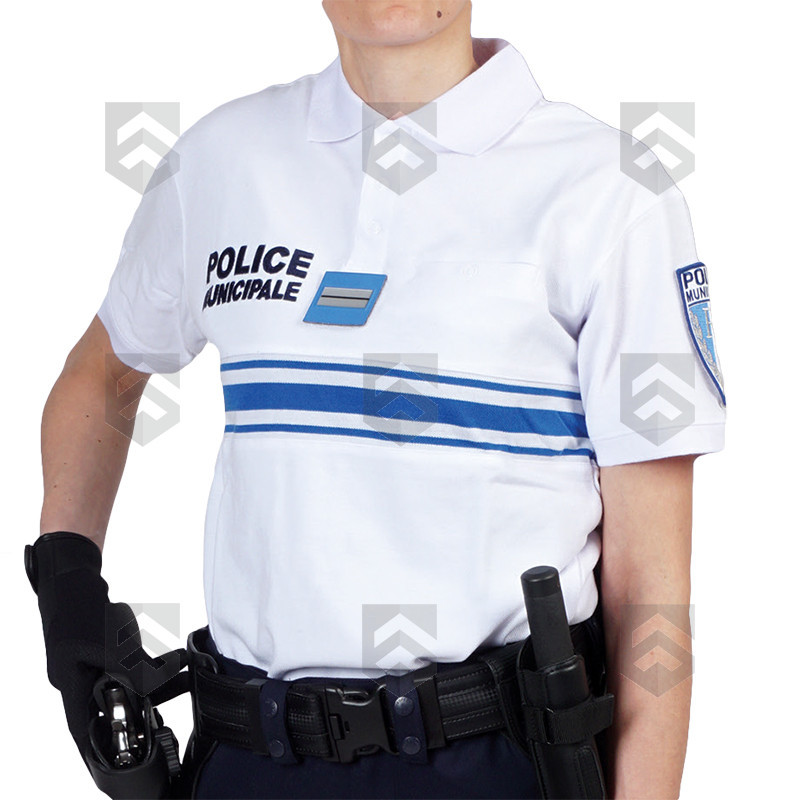 Polo Police Municipale GK Pro Blanc