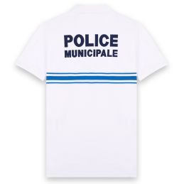 Polo Police Municipale GK Pro Blanc