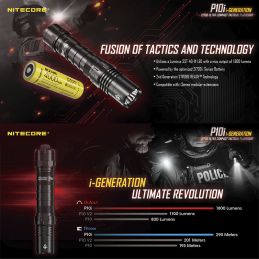Lampe tactique P10i Nitecore Precise Series 1800 Lumens