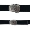 Ceinture Militaire Boucle Gravée Troupes de Marine