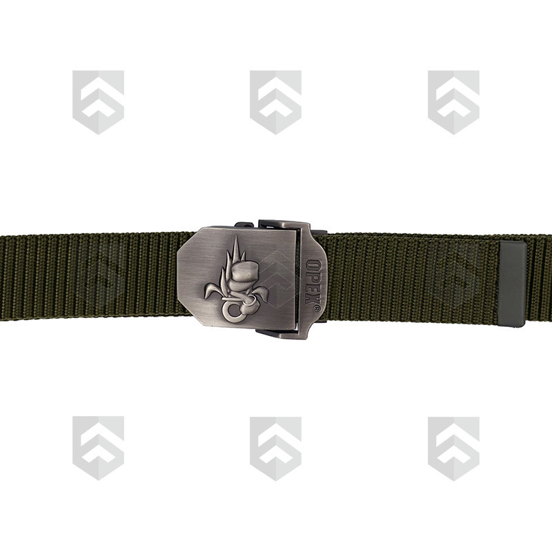 Ceinture Militaire Boucle Gravée Légion Opex