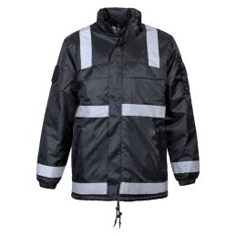 Coupe-vent fourré polaire SECURITE CityGuard avec bandes réfléchissantes