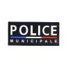 Bande Gomme 3D Police Municipale 6 x 13 cm Fond Bleu