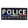 Bande Gomme 3D Police Municipale 13 x 28 cm Fond Bleu