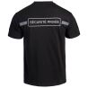 T-shirt Imprimé Sécurité Privée Bande Grise Sécu-One A10 Noir