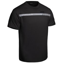 T-shirt Imprimé Sécurité Privée Bande Grise Sécu-One A10 Noir