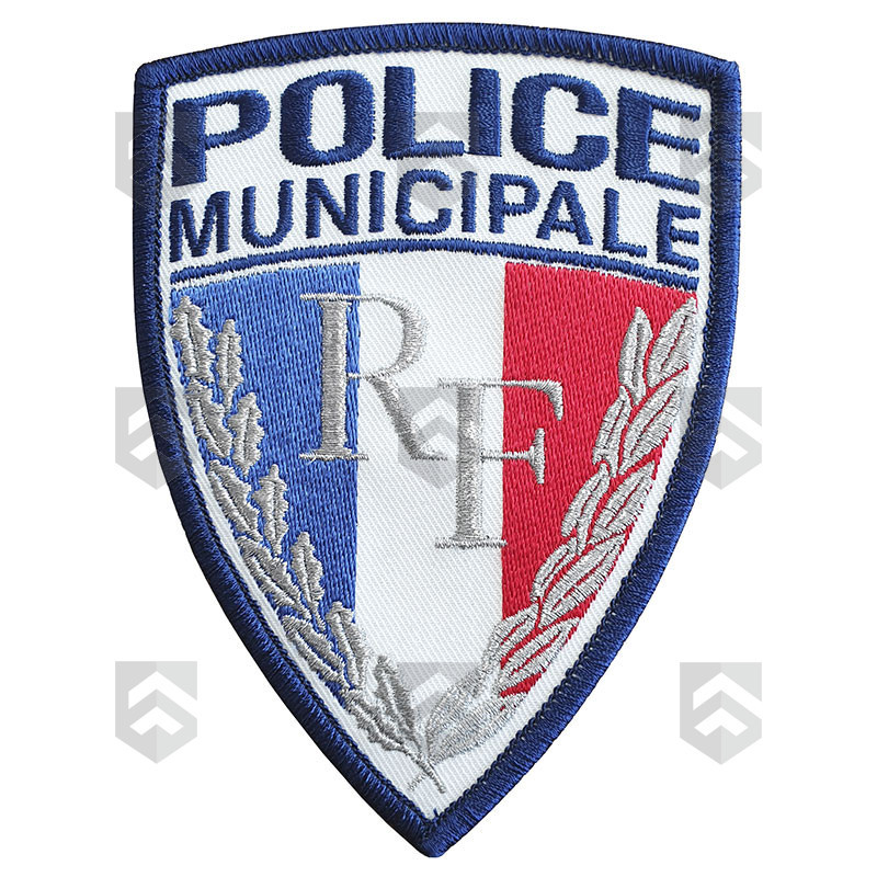 Ecusson Police Municipale RF brodé GAS Grand Modèle