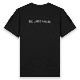 T-shirt Imprimé Sécurité Privée GK Safetek Noir