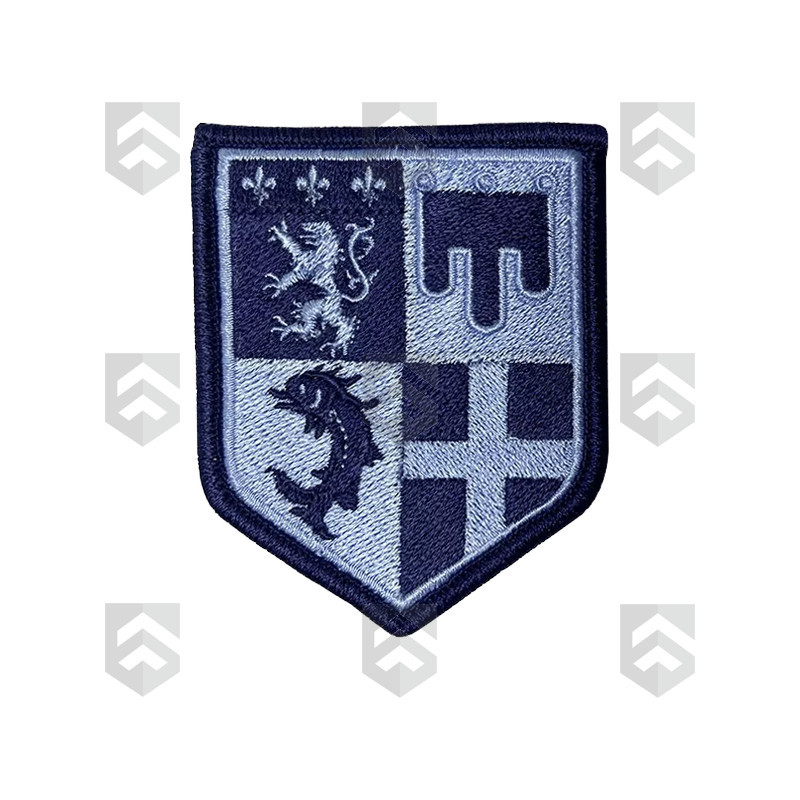 Ecussons de Régions Brodés Basse Visibilité Bleu