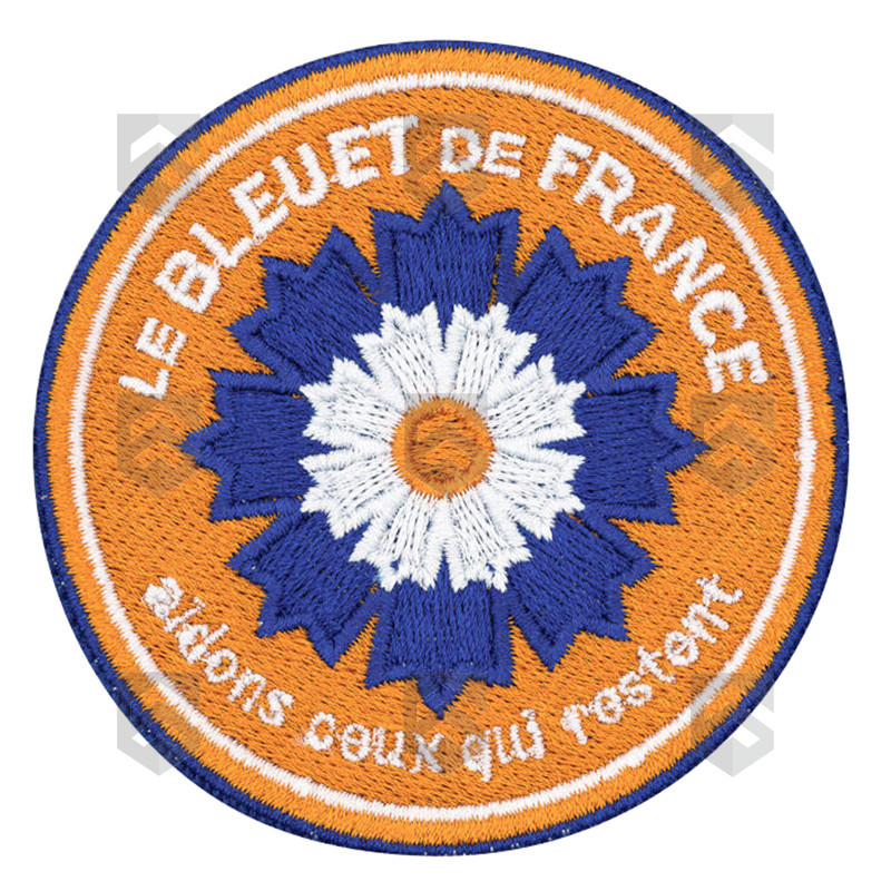 Ecusson Bleuet de France brodé Protection Civile